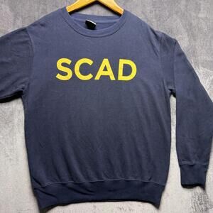 MV Sport Sweatshirt Mens M Blue Regular Fleece SCAD College Crewneck University